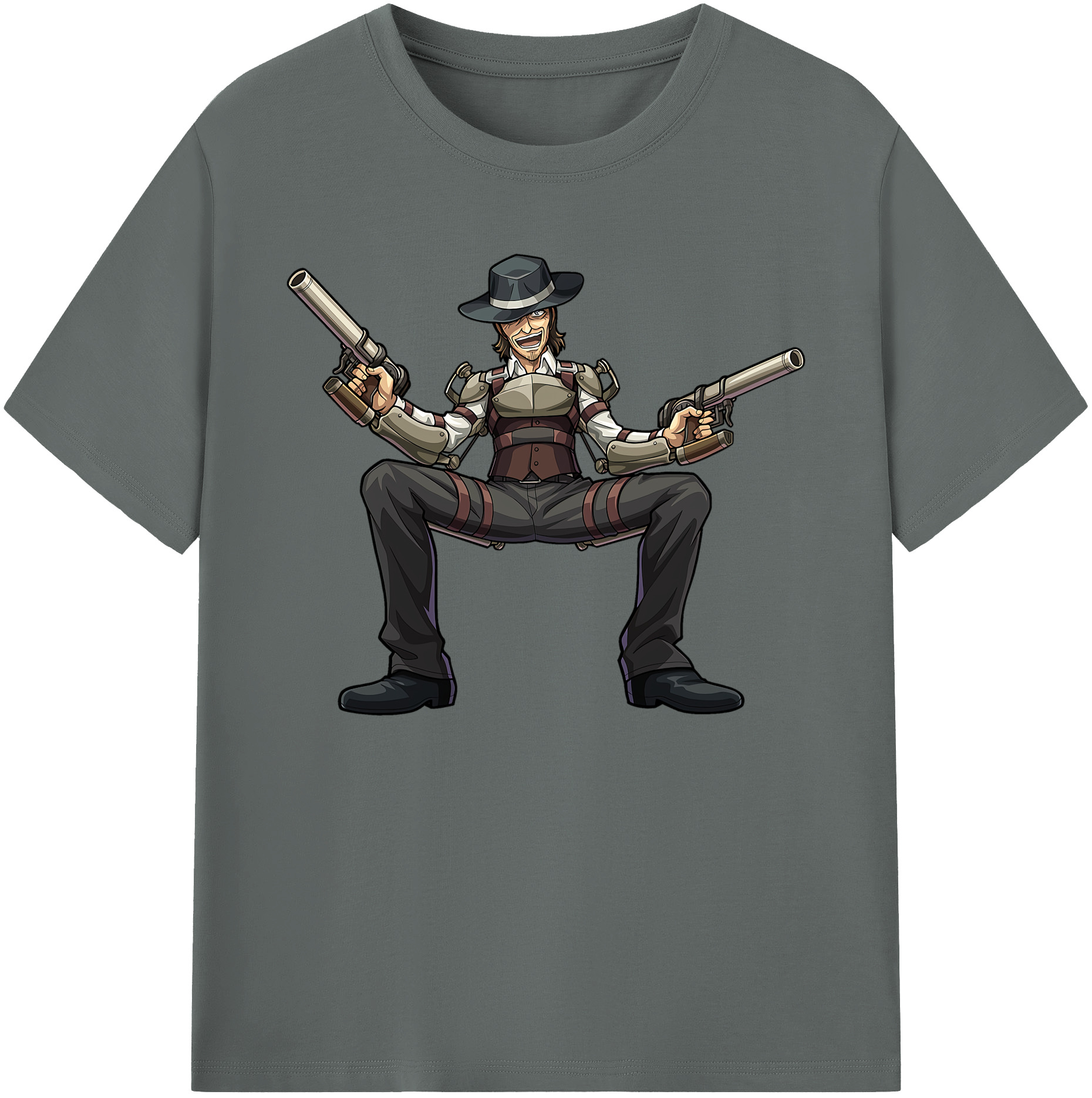 （画像用） 進撃の巨人 ケニー·アッカーマン Attack on Titan Kenny Ackerman 綿100％ メンズ半袖Tシャツ｜肌触りやわらか＆通気性